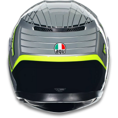AGV K3 Fortify Grey Black Yellow Fluo Kapalı Motosiklet Kaskı