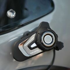 Knmaster KN6100 PRO 3.Nesil Motosiklet Kask Intercom Bluetooth İnterkom Kulaklık Seti Karbon Siyah