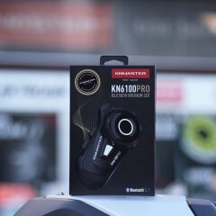 Knmaster KN6100 PRO 3.Nesil Motosiklet Kask Intercom Bluetooth İnterkom Kulaklık Seti Karbon Siyah