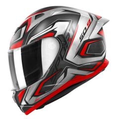 Givi 50.9 Atomic Mat Siyah-Gri-Kırmızı Motosiklet Kaskı