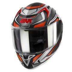 Givi 50.9 Atomic Mat Siyah-Gri-Kırmızı Motosiklet Kaskı