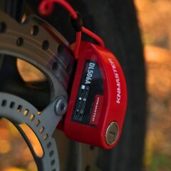 KNMASTER DL506A 6mm Alarmlı Disk Kilidi | Hatırlatma Kablosu ve Taşıma Çantası Hediye