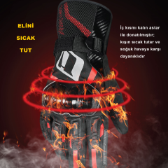 Ones Again MG21 Kışlık Siyah Eldiven (Su, rüzgar geçirmez)