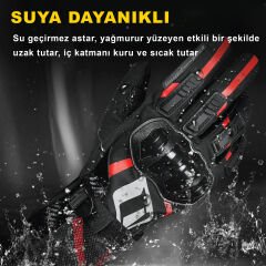 Ones Again MG21 Kışlık Kırmızı Eldiven (Su, rüzgar geçirmez)