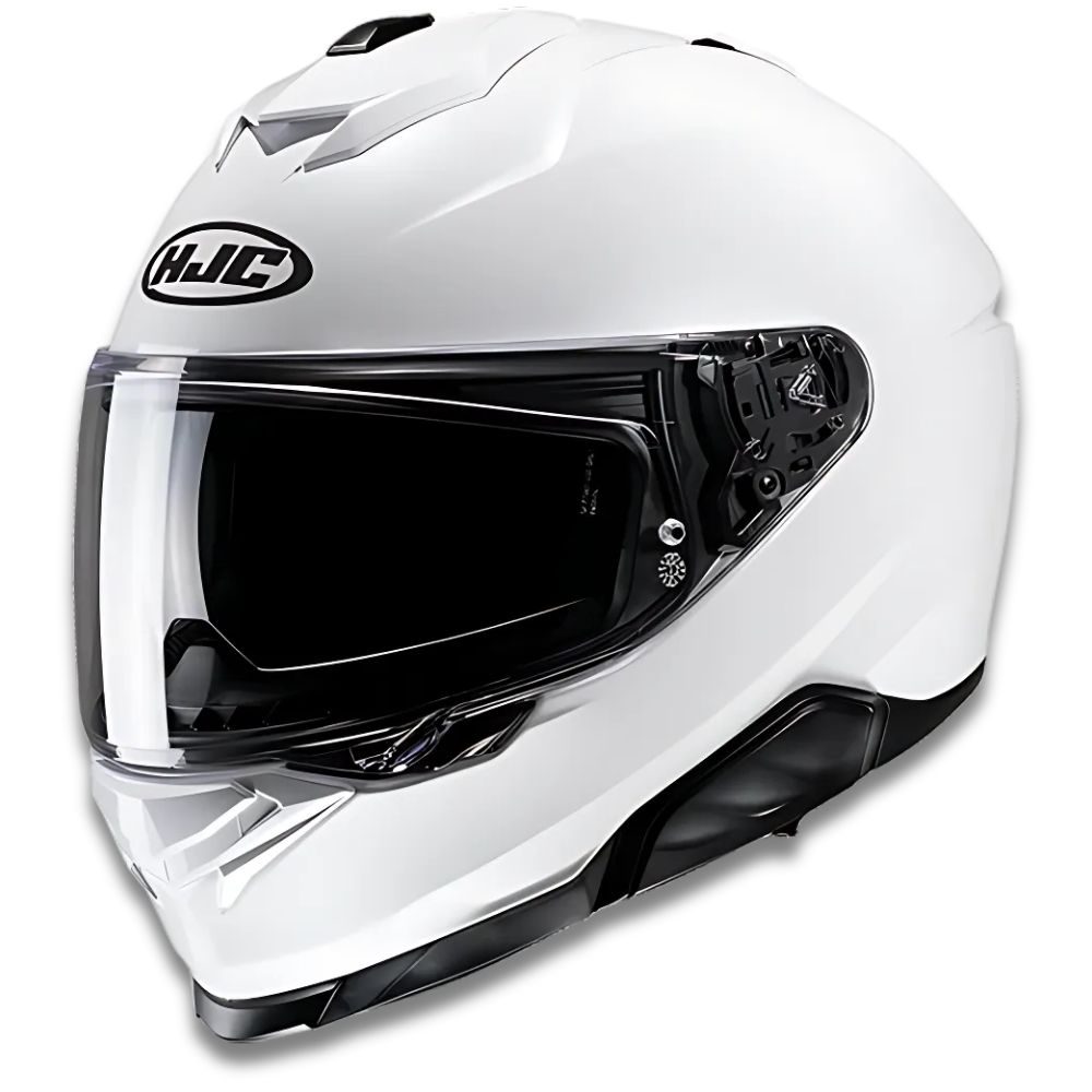 HJC i71 İnci Beyazı Kapalı Motosiklet Kaskı - White
