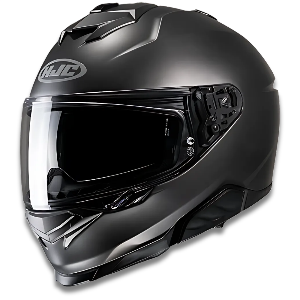 HJC i71 Mat Titanium Kapalı Motosiklet Kaskı - Semi Flat Titanium L