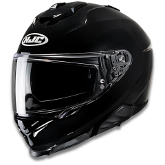 HJC i71 Metal Siyah Kapalı Motosiklet Kaskı - Black S