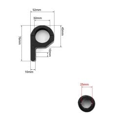 Knmaster MA-10 Motosiklet Koruma Demiri Sis Farı Montaj Ayağı