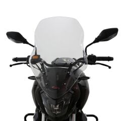 GP Kompozit Bajaj Dominar 250 / 400 2017-2026 Uyumlu Ön Tur Camı Füme 59 cm