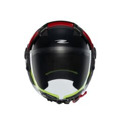 Zeus ZS-213 AX5 Black Red Grey Açık Kask