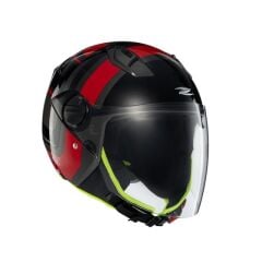 Zeus ZS-213 AX5 Black Red Grey Açık Kask