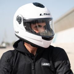 Ls2 Strobe 2 Çene Açılır Kask Beyaz