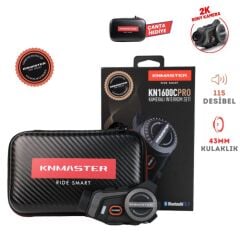 KNMASTER KN1600C PRO Kameralı Motosiklet Kask İnterkom Bluetooth Intercom Kulaklık Seti