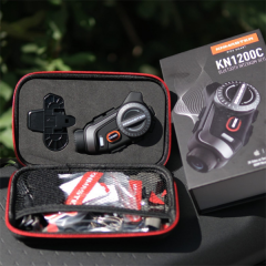 KNMASTER KN1200C Kameralı Motosiklet Kask İnterkom Bluetooth Intercom Kulaklık Seti