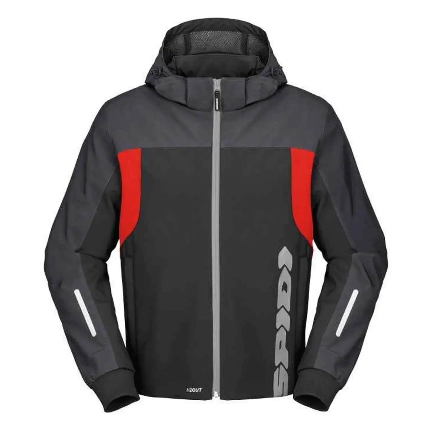 Spidi HOODIE H2OUT II CEKET SİYAH KIRMIZI