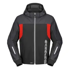 Spidi HOODIE H2OUT II CEKET SİYAH KIRMIZI