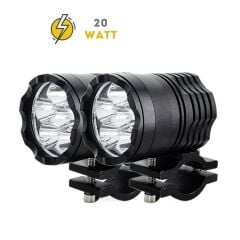 Knmaster Fighter S 20W Çakarlı Motosiklet Led Sis Farı