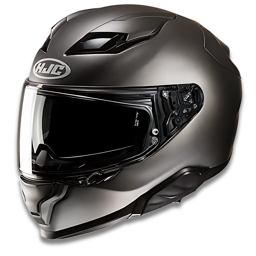 HJC F71 Mat Titanium Kapalı Motosiklet Kaskı - Semi Flat Titanium
