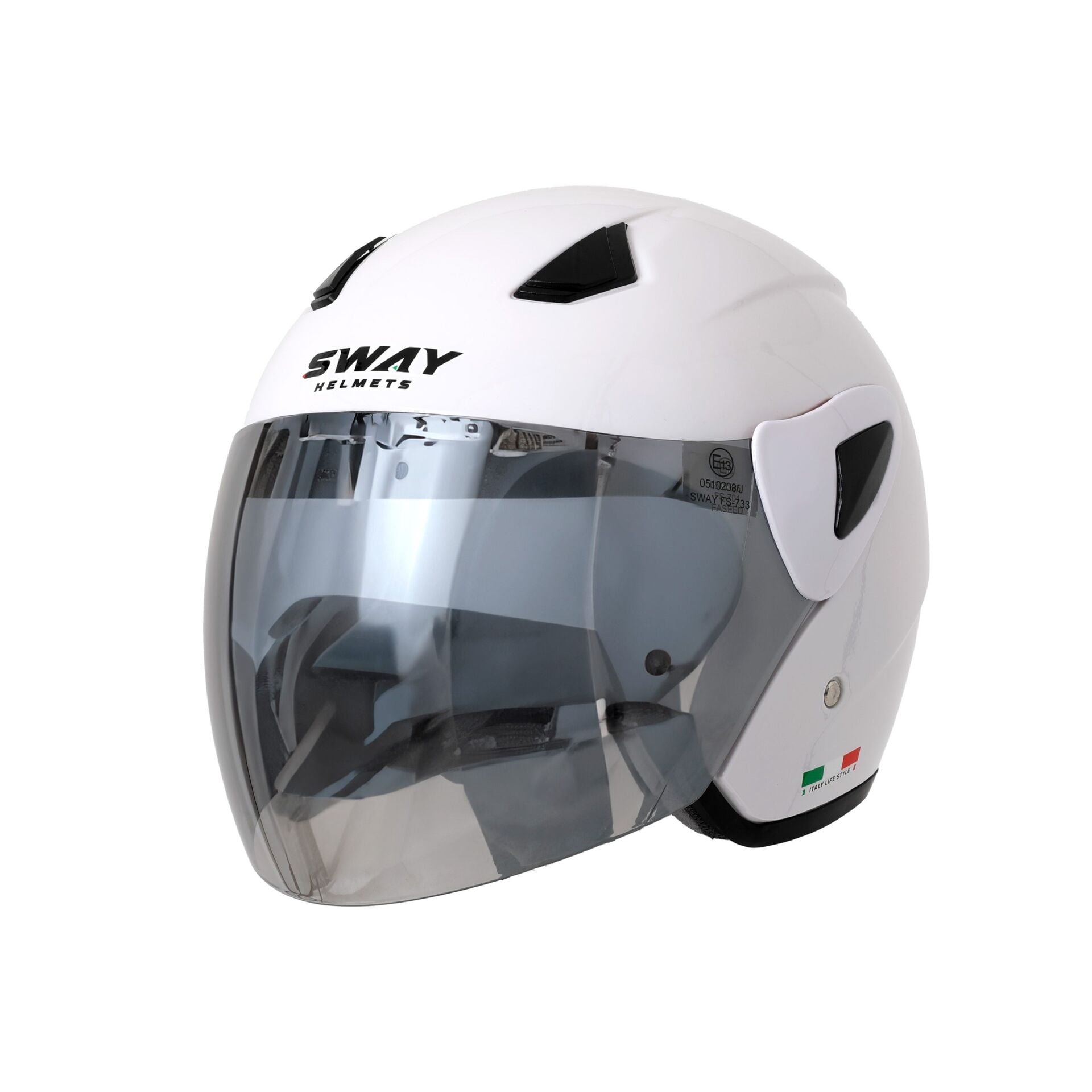 SWAY SW 733 White Yarım Kask