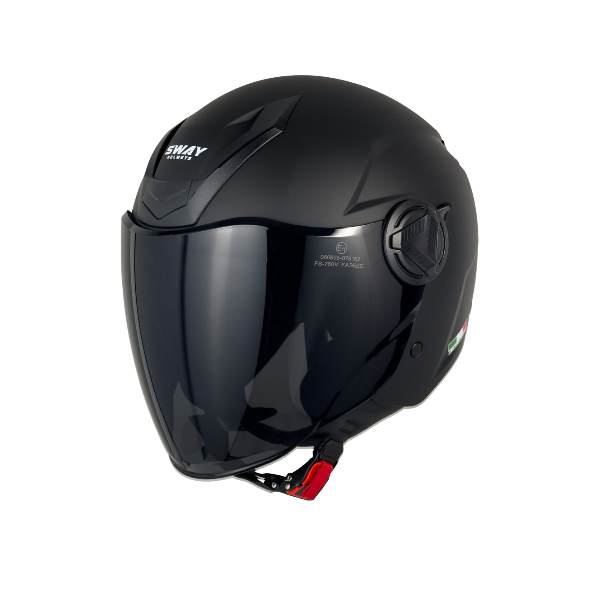 SWAY SW 760 Matt Black Yarım Kask