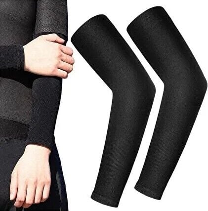 UV Korumalı Yazlık Motosiklet ve Outdoor Kolluğu - Güneş Koruyucu Kol Çorabı Siyah