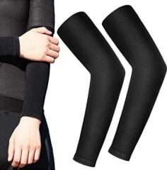 UV Korumalı Yazlık Motosiklet ve Outdoor Kolluğu - Güneş Koruyucu Kol Çorabı Siyah