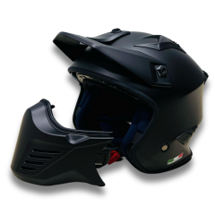 Sway SW 726X Tokyo Matt Black Modüler Motosiklet Kaskı