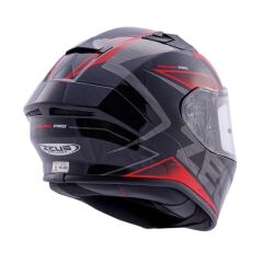 Zeus ZS-826 Pearl Black Red BK3 Kapalı Kask (Pinlock Dahil)