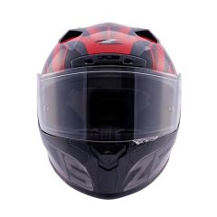 Zeus ZS-826 Pearl Black Red BK3 Kapalı Kask (Pinlock Dahil)