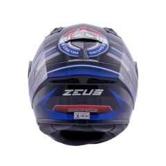 Zeus ZS-826 Pearl Black Blue BK15 Kapalı Kask (Pinlock Dahil)