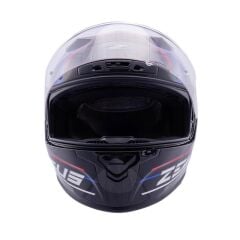 Zeus ZS-826 Pearl Black Blue BK15 Kapalı Kask (Pinlock Dahil)