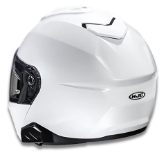 HJC i91 İnci Beyazı Çene Açılır Motosiklet Kaskı - White