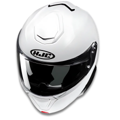 HJC i91 İnci Beyazı Çene Açılır Motosiklet Kaskı - White