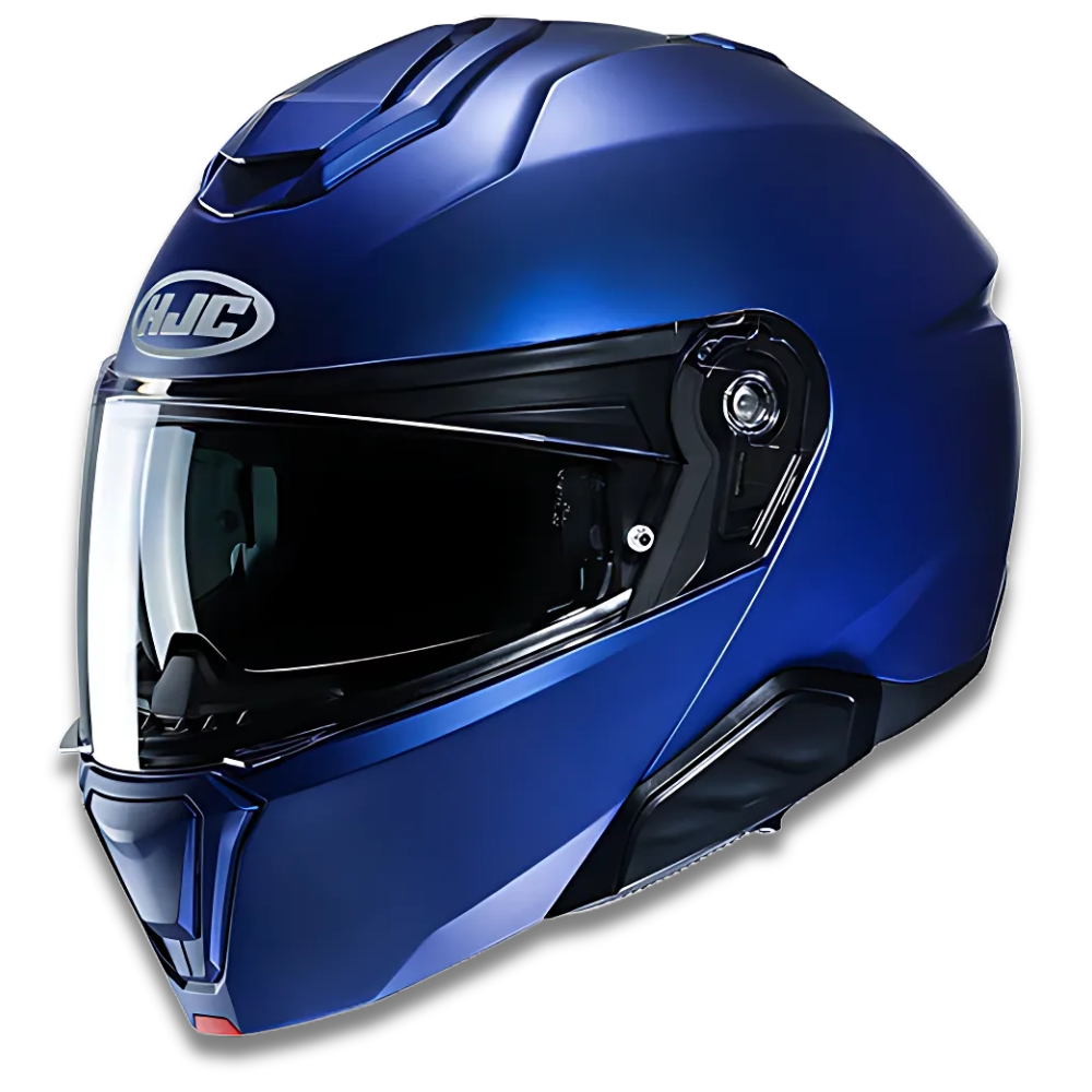 HJC i91 Mat Metalik Mavi Çene Açılır Motosiklet Kaskı - Semi Flat Metallic Blue