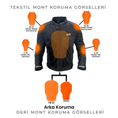 Forte GT Spark Softshell Kışlık Motosiklet Montu - 2001085 6XL