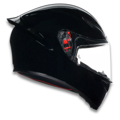 AGV K1 S Mono Black Kapalı Motosiklet Kaskı - Parlak Siyah S