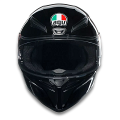 AGV K1 S Mono Black Kapalı Motosiklet Kaskı - Parlak Siyah S