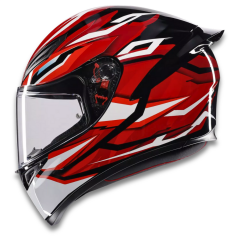 AGV K1 S Lion Black Red White Configuration Kapalı Motosiklet Kaskı