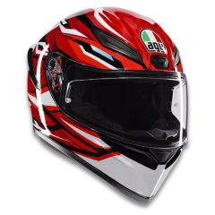 AGV K1 S Lion Black Red White Configuration Kapalı Motosiklet Kaskı