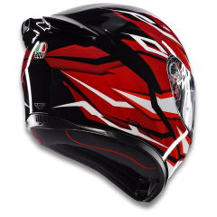 AGV K1 S Lion Black Red White Configuration Kapalı Motosiklet Kaskı
