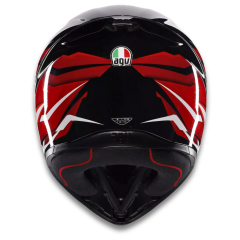AGV K1 S Lion Black Red White Configuration Kapalı Motosiklet Kaskı