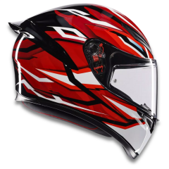 AGV K1 S Lion Black Red White Configuration Kapalı Motosiklet Kaskı