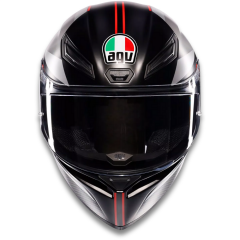 AGV K1 S Lap Matt Black Grey Red Kapalı Motosiklet Kaskı