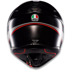 AGV K1 S Lap Matt Black Grey Red Kapalı Motosiklet Kaskı
