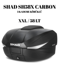 Shad SH58X Arka Çanta Siyah Carbon (3 Kademe Körüklü)