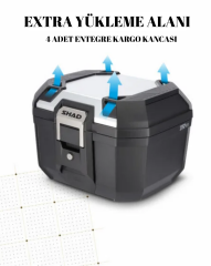 Shad TR41 Terra Alüminyum Çanta (Siyah-Gümüş)