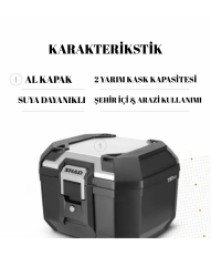 Shad TR41 Terra Alüminyum Çanta (Siyah-Gümüş)