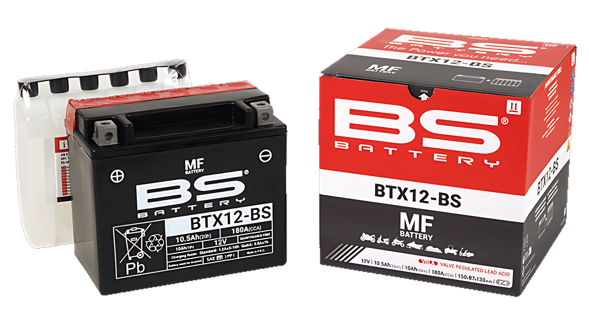 Aprilla-Suzuki-Vespa-BMW Uyumlu B.S. BTX12-BS Akü