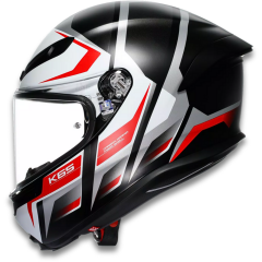 AGV K6 S Karve Matt Black White Red Configuration Kapalı Motosiklet Kaskı