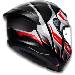 AGV K6 S Karve Matt Black White Red Configuration Kapalı Motosiklet Kaskı